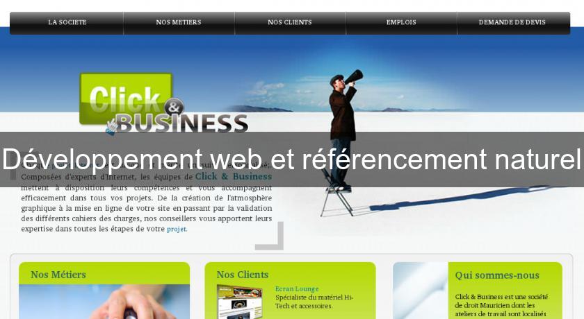 Développement web et référencement naturel