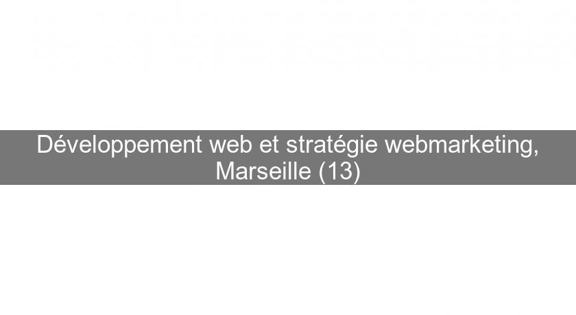 Développement web et stratégie webmarketing, Marseille (13)
