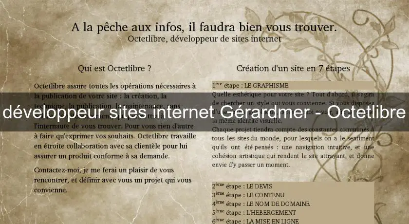 développeur sites internet Gérardmer - Octetlibre