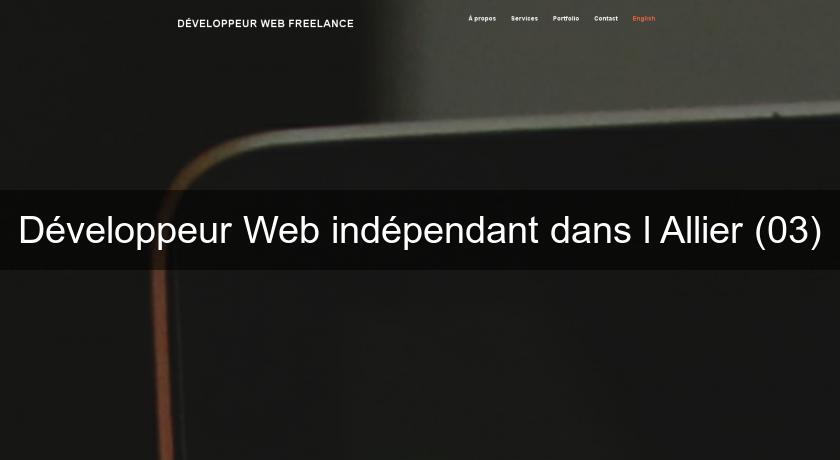 Développeur Web indépendant dans l'Allier (03)