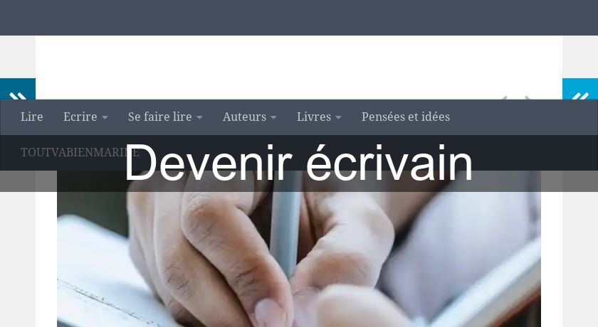 Devenir écrivain