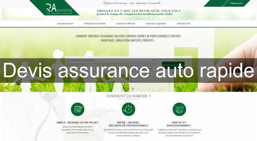 Devis assurance auto rapide Devis assurance auto rapide