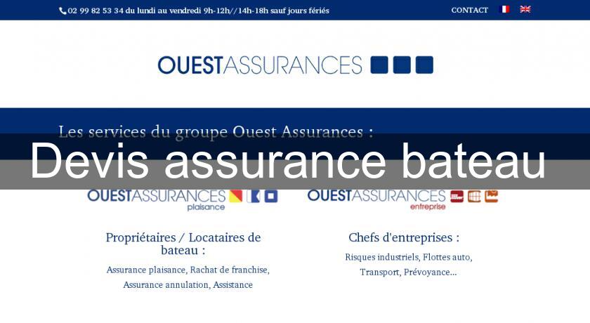 Devis assurance bateau Devis assurance bateau