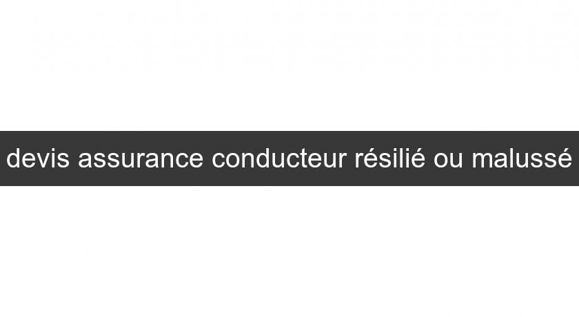 devis assurance conducteur résilié ou malussé devis assurance conducteur résilié ou malussé