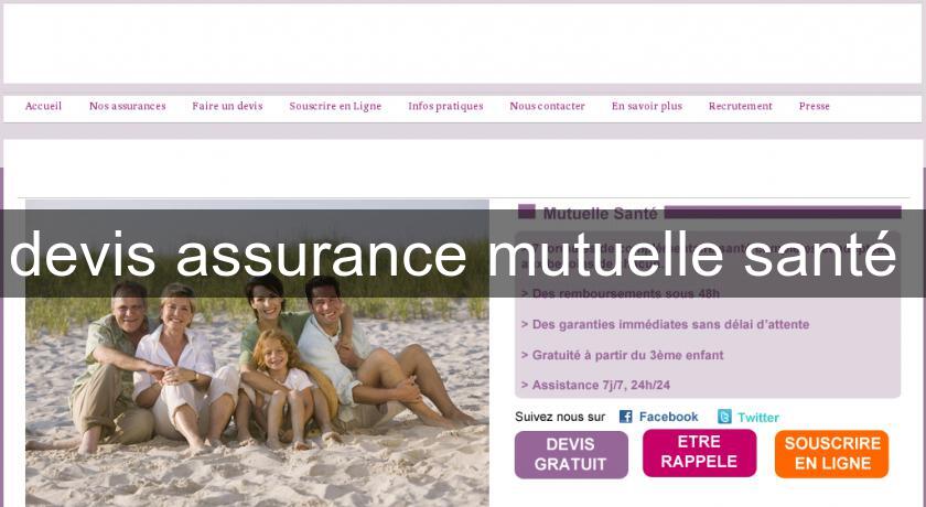 devis assurance mutuelle santé 