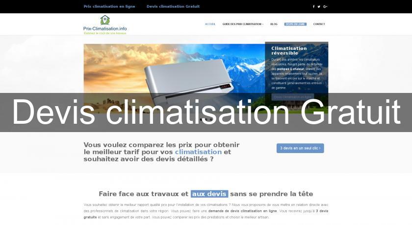 Devis climatisation Gratuit Devis climatisation Gratuit