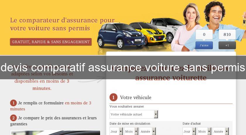 devis comparatif assurance voiture sans permis