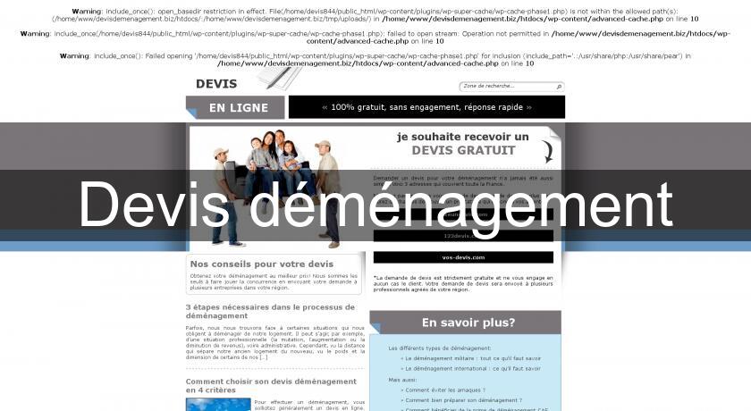 Devis déménagement Devis déménagement