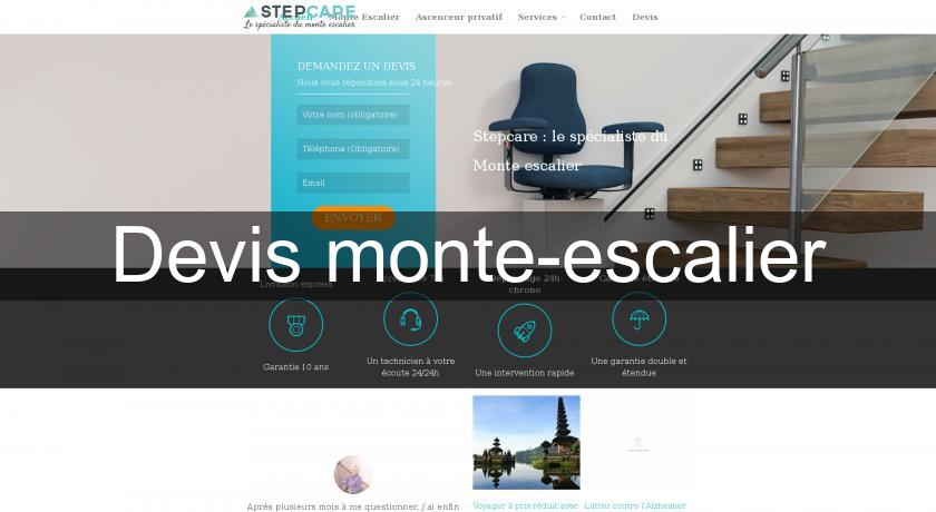 Devis monte-escalier Devis monte-escalier