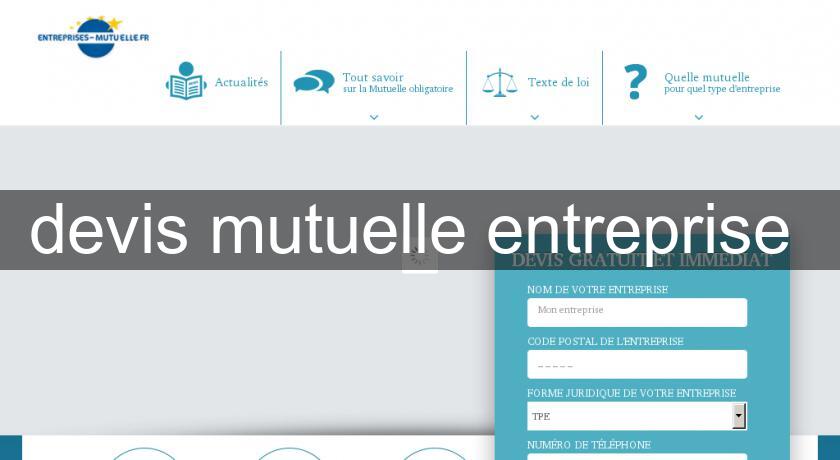 devis mutuelle entreprise 