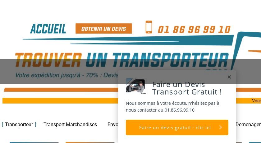 Devis transport colis et fret