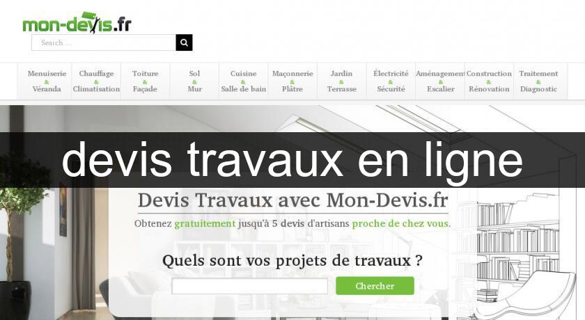 devis travaux en ligne devis travaux en ligne