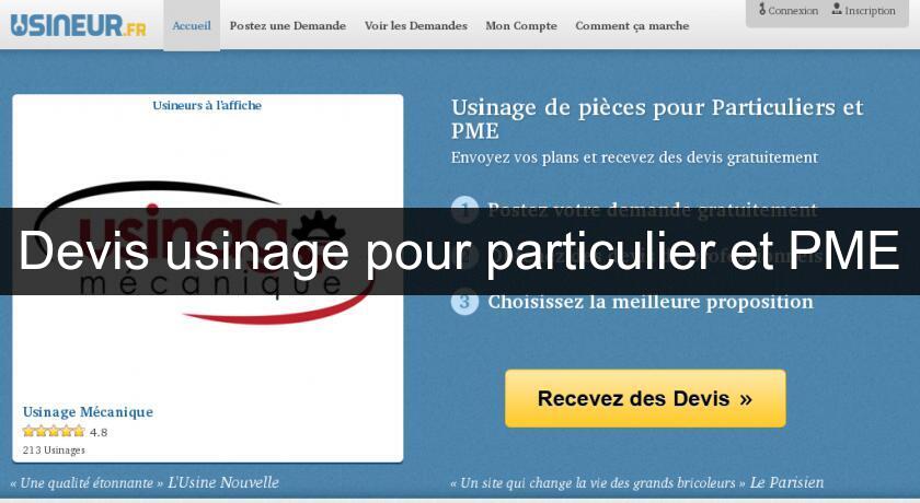 Devis usinage pour particulier et PME Devis usinage pour particulier et PME