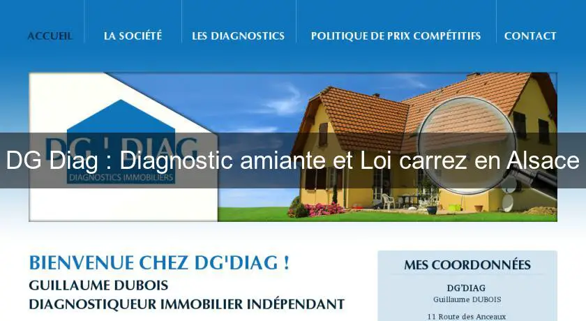 DG'Diag : Diagnostic amiante et Loi carrez en Alsace