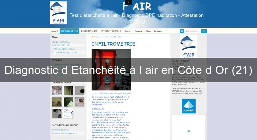 Diagnostic d'Etanchéité à l'air en Côte d'Or (21) Diagnostic d'Etanchéité à l'air en Côte d'Or (21)