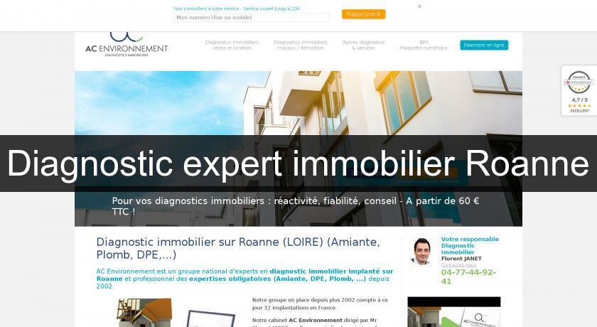 Diagnostic expert immobilier Roanne