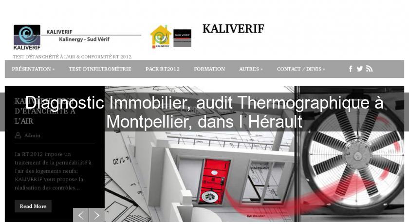 Diagnostic Immobilier, audit Thermographique à Montpellier, dans l'Hérault Diagnostic Immobilier, audit Thermographique à Montpellier, dans l'Hérault
