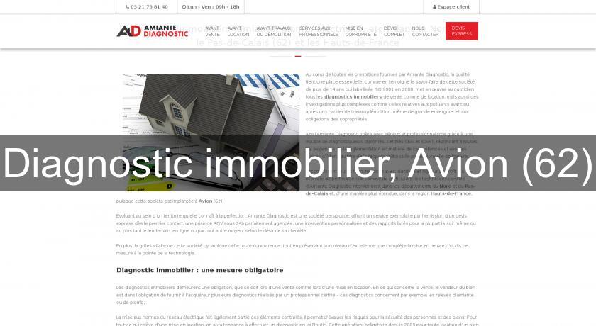 Diagnostic immobilier, Avion (62)