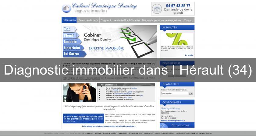 Diagnostic immobilier dans l'Hérault (34) Diagnostic immobilier dans l'Hérault (34)