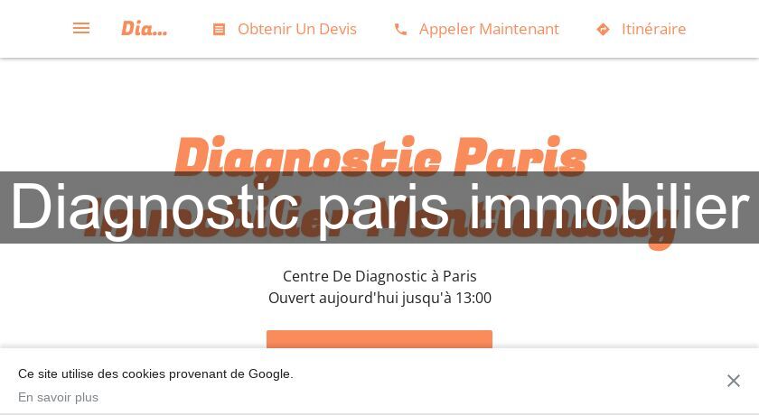 Diagnostic paris immobilier