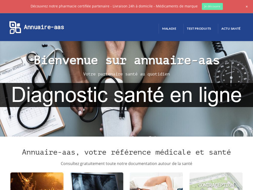 Diagnostic santé en ligne Diagnostic santé en ligne