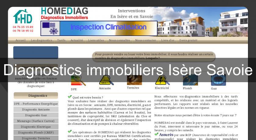 Diagnostics immobiliers Isère Savoie