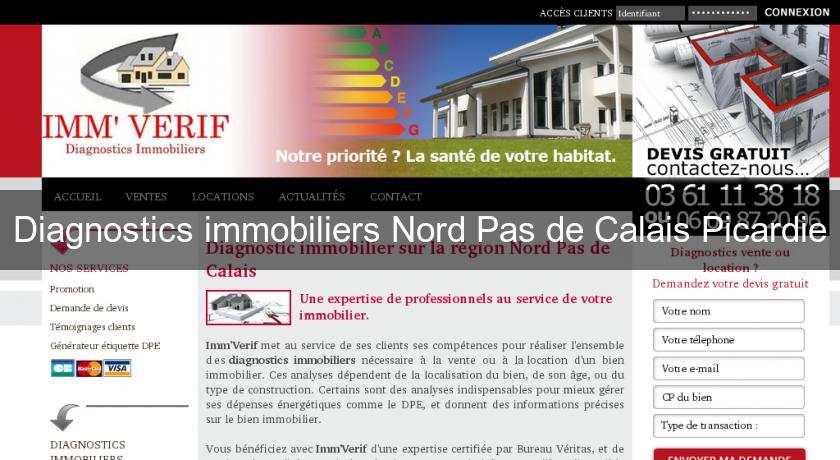 Diagnostics immobiliers Nord Pas de Calais Picardie