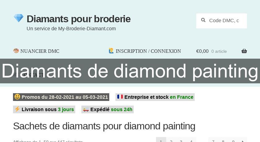 Diamants de diamond painting