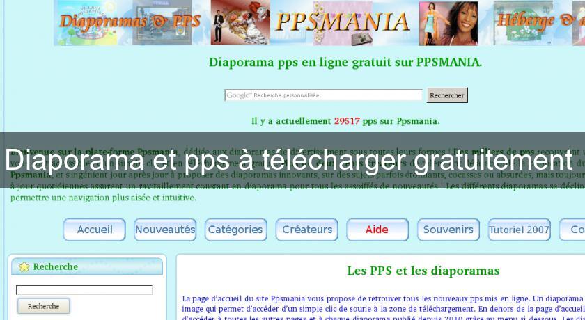 Diaporama et pps à télécharger gratuitement 