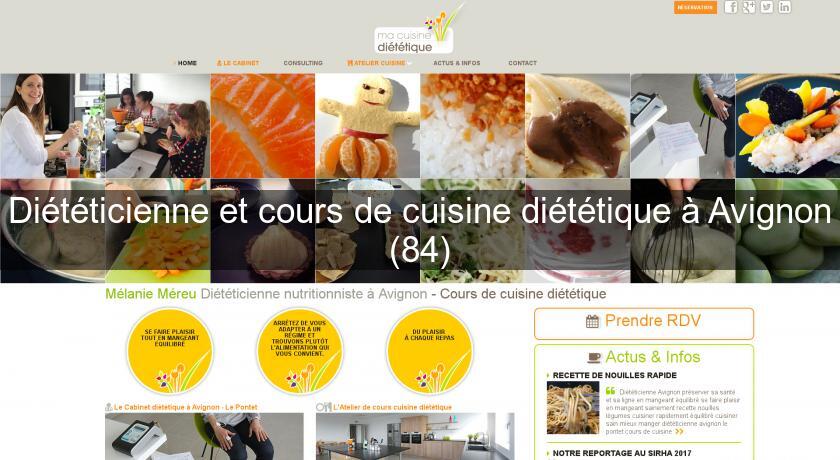Diététicienne et cours de cuisine diététique à Avignon (84)