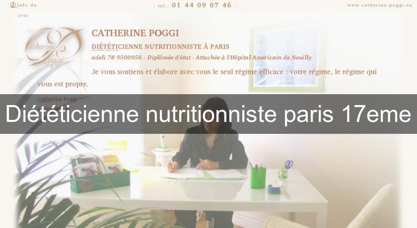 Diététicienne nutritionniste paris 17eme