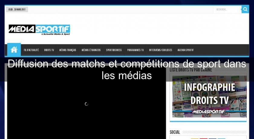 Diffusion des matchs et compétitions de sport dans les médias Diffusion des matchs et compétitions de sport dans les médias