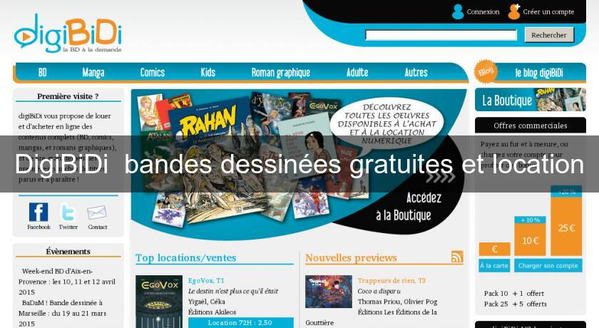 DigiBiDi  bandes dessinées gratuites et location