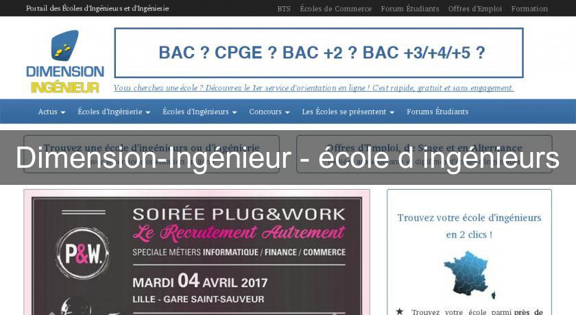 Dimension-Ingénieur - école d'ingénieurs Dimension-Ingénieur - école d'ingénieurs