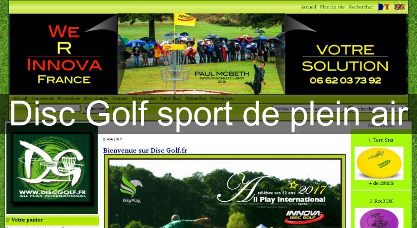 Disc Golf sport de plein air Disc Golf sport de plein air