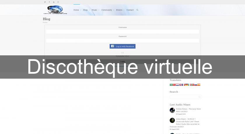 Discothèque virtuelle Discothèque virtuelle