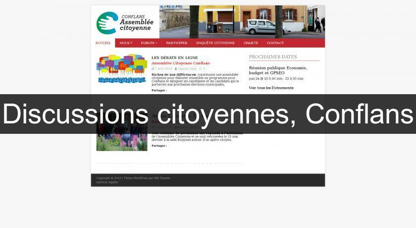 Discussions citoyennes, Conflans Discussions citoyennes, Conflans