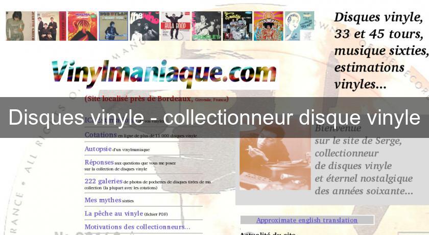Disques vinyle - collectionneur disque vinyle Disques vinyle - collectionneur disque vinyle