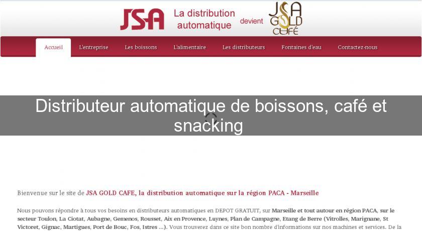 Distributeur automatique de boissons, café et snacking 