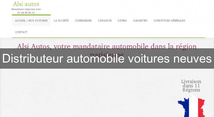 Distributeur automobile voitures neuves