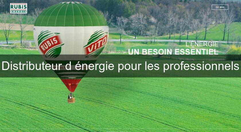 Distributeur d'énergie pour les professionnels