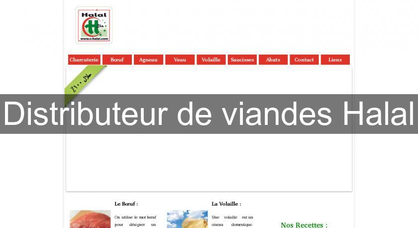 Distributeur de viandes Halal Distributeur de viandes Halal