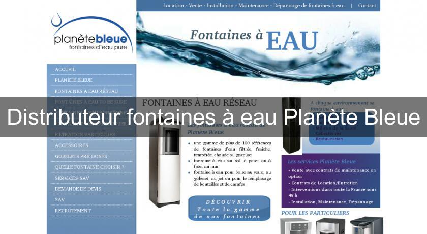 Distributeur fontaines à eau Planète Bleue