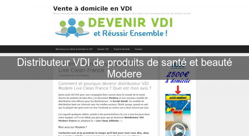 Distributeur VDI de produits de santé et beauté Modere