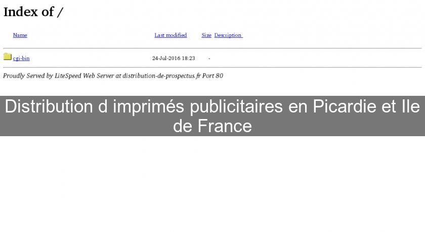 Distribution d'imprimés publicitaires en Picardie et Ile de France