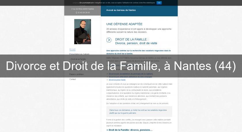 Divorce et Droit de la Famille, à Nantes (44) Divorce et Droit de la Famille, à Nantes (44)