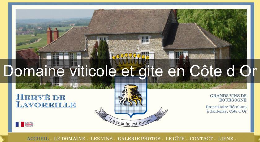 Domaine viticole et gite en Côte d'Or