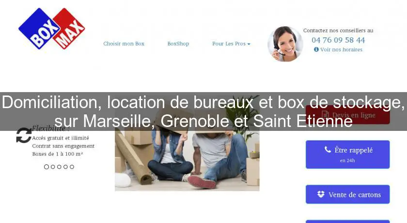 Domiciliation, location de bureaux et box de stockage, sur Marseille, Grenoble et Saint Etienne