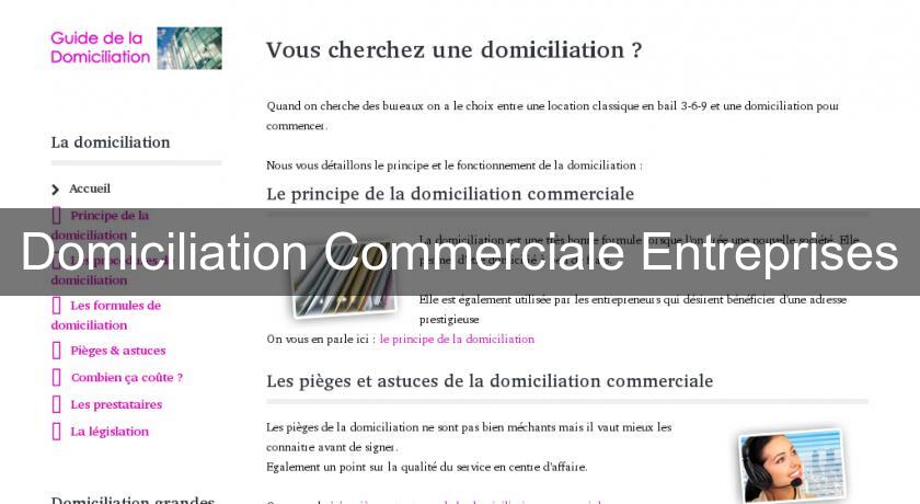 Domiciliation Commerciale Entreprises Domiciliation Commerciale Entreprises
