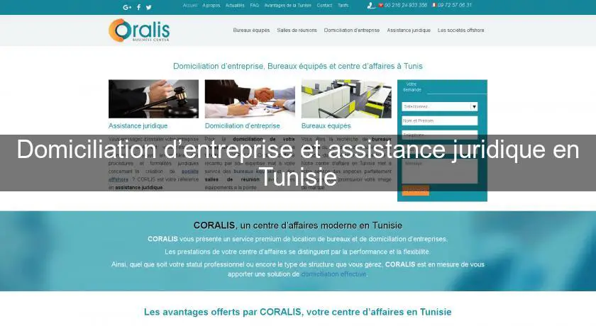 Domiciliation d’entreprise et assistance juridique en Tunisie